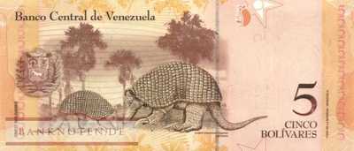 Venezuela - 5  Bolivares (#089d_UNC)