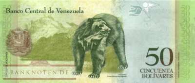 Venezuela - 50  Bolivares (#092k_UNC)