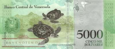 Venezuela - 5.000  Bolivares - SPECIMEN (#097bS_UNC)