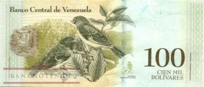 Venezuela - 100.000  Bolivares (#100b4_UNC)