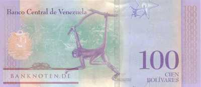 Venezuela - 100  Bolivares (#106b_UNC)