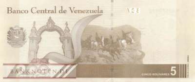 Venezuela - 5  Bolivares Digitales (#115a_UNC)