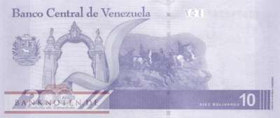 Venezuela - 10  Bolivares Digitales (#116a_UNC)