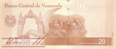 Venezuela - 20  Bolivares Digitales (#117a_UNC)
