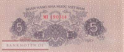 Vietnam - 5  Xu (#076a_UNC)