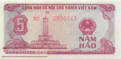 Vietnam - 5  Hao (#089a_UNC)