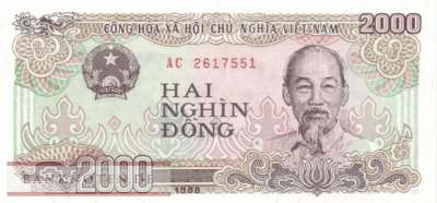 Vietnam - 2.000  Dong (#107a-1_UNC)