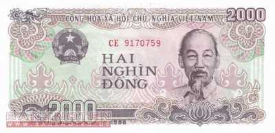 Vietnam - 2.000  Dong (#107a-2_UNC)