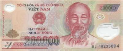Vietnam - 200.000  Dong (#123i_UNC)