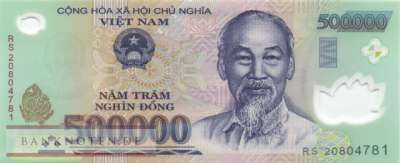 Vietnam - 500.000  Dong (#124p_UNC)