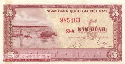 Vietnam, South - 5  Dong (#013a_UNC)