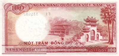 Vietnam, South - 100  Dong (#019a_UNC)