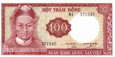 Vietnam, South - 100  Dong (#019a_XF)