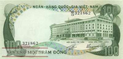 Vietnam, South - 100  Dong (#031a_UNC)