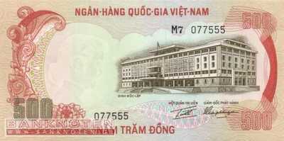 Vietnam/Süd - 500  Dong (#033a_UNC)