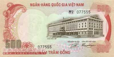 Vietnam, South - 500  Dong (#033a_UNC)