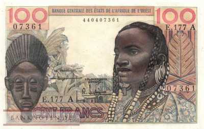 Ivory Coast - 100  Francs (#101Ab_AU)