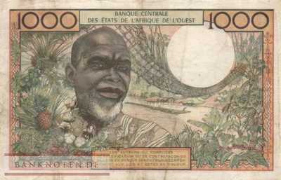 Elfenbeinküste - 1.000  Francs (#103Ac_F)
