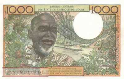 Ivory Coast - 1.000  Francs (#103Al_XF)