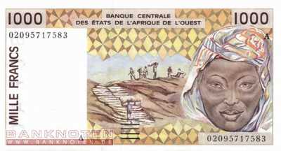 Ivory Coast - 1.000 Francs (#111Ak_UNC)