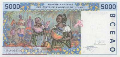 Elfenbeinküste - 5.000  Francs (#113Ac_UNC)