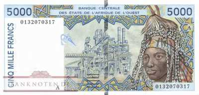 Elfenbeinküste - 5.000  Francs (#113Ak_UNC)
