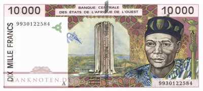 Elfenbeinküste - 10.000  Francs (#114Ah_UNC)