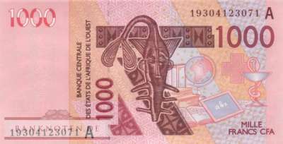 Elfenbeinküste - 1.000  Francs (#115As_UNC)