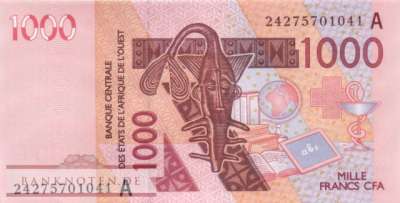 Elfenbeinküste - 1.000  Francs (#115Ax_UNC)
