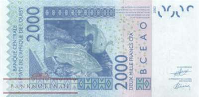 Elfenbeinküste - 2.000  Francs (#116Ax_UNC)