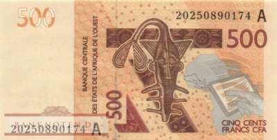 Elfenbeinküste - 500  Francs (#119Ai_UNC)