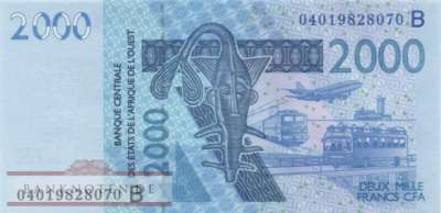 Benin - 2.000  Francs (#216Bb_UNC)