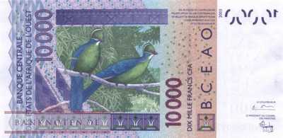 Benin - 10.000  Francs (#218Bb_UNC)