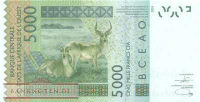 Burkina Faso - 5.000  Francs (#317Cv_UNC)