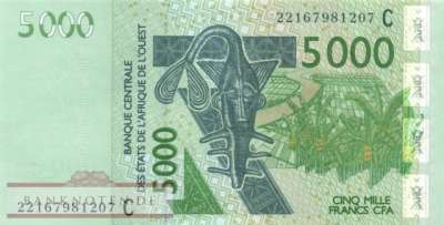 Burkina Faso - 5.000  Francs (#317Cv_UNC)