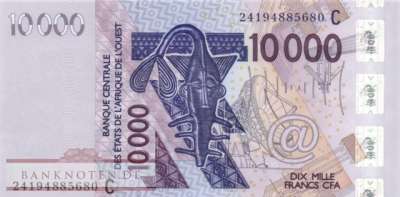 Burkina Faso - 10.000  Francs (#318Cx_UNC)