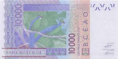 Burkina Faso - 10.000  Francs (#318Cy_UNC)
