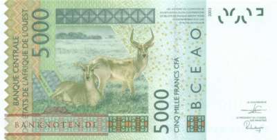 Mali - 5.000  Francs (#417Dt_UNC)