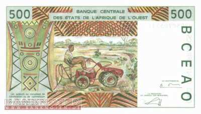 Senegal - 500  Francs (#710Km_UNC)