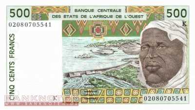 Senegal - 500  Francs (#710Km_UNC)