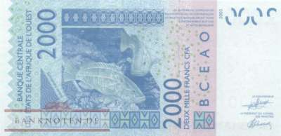 Senegal - 2.000  Francs (#716Kx_UNC)