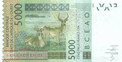 Senegal - 5.000  Francs (#717Kl_UNC)