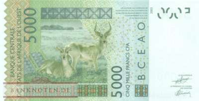 Senegal - 5.000  Francs (#717Kx_UNC)