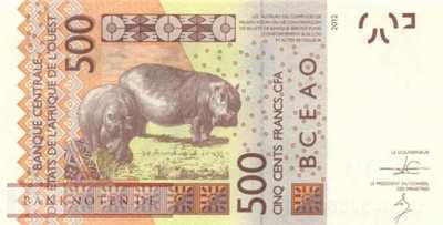 Senegal - 500  Francs (#719Ka_UNC)