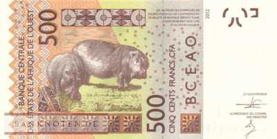 Senegal - 500  Francs (#719Kb_UNC)