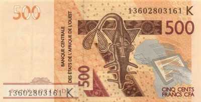 Senegal - 500  Francs (#719Kb_UNC)