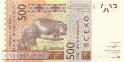 Senegal - 500  Francs (#719Kk_UNC)