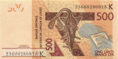 Senegal - 500  Francs (#719Kl_UNC)