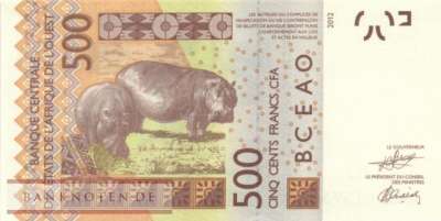 Senegal - 500  Francs (#719Km_UNC)