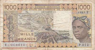 Togo - 1.000  Francs (#807Tf_F)